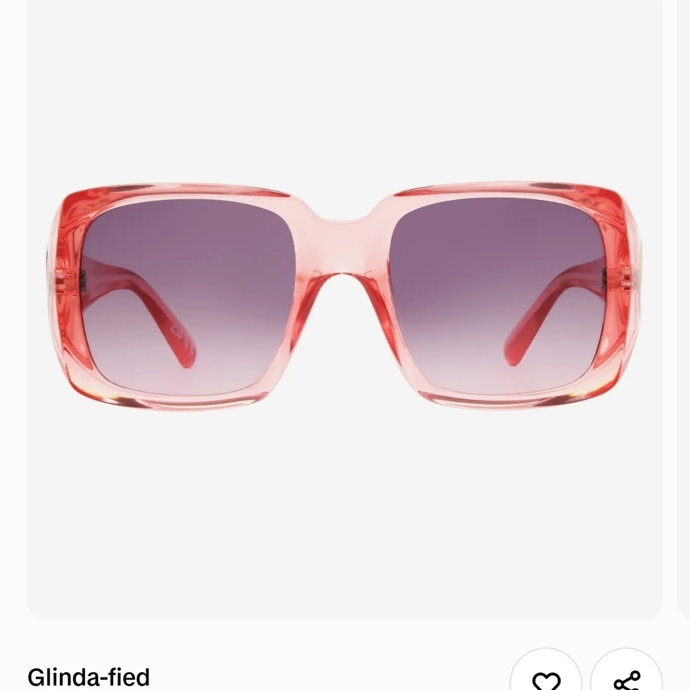 WICKED - Foster Grant - Glenda-fied - NEW -Pink Gradient Square Sunglasses